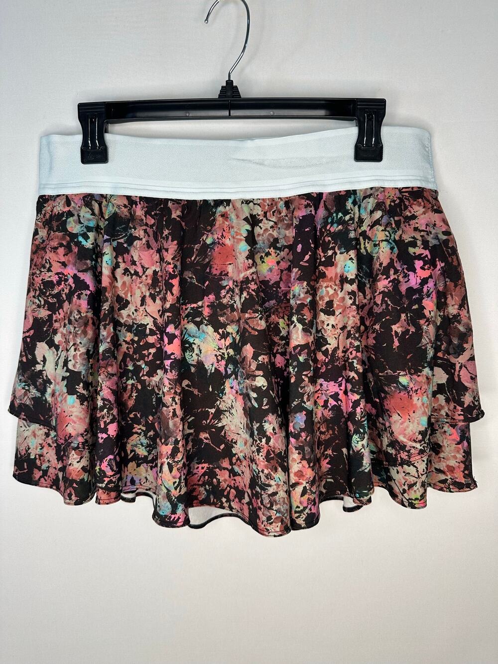 Lululemon Court Rival High Rise Skirt Stencil Blossom Red Multi Size 12